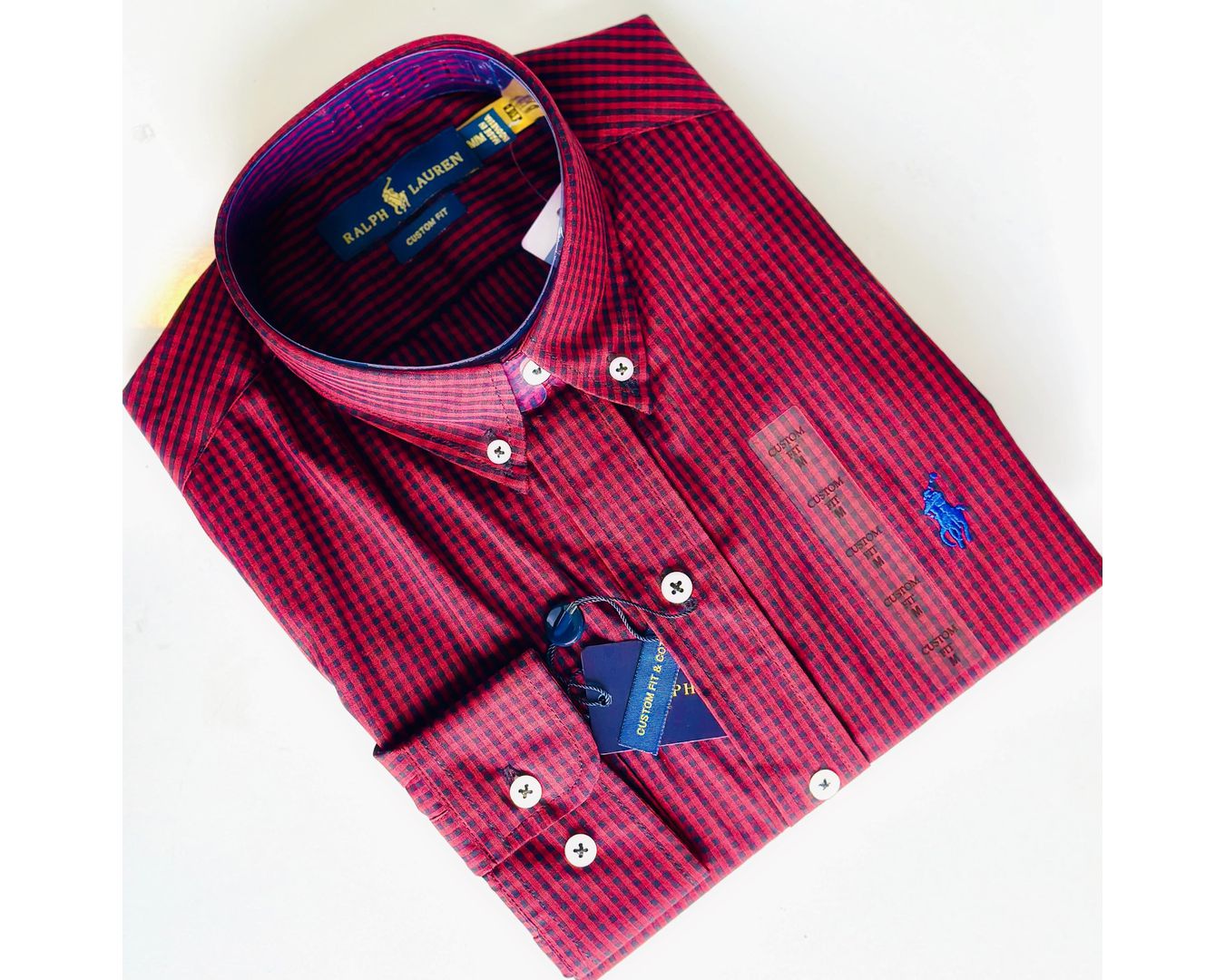 Camisa Social Ralph Lauren - Fio Tinto Micro Xadrez 