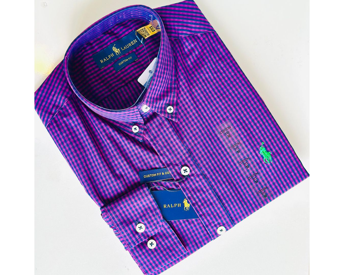 Camisa Social Ralph Lauren - Fio Tinto Micro Xadrez 