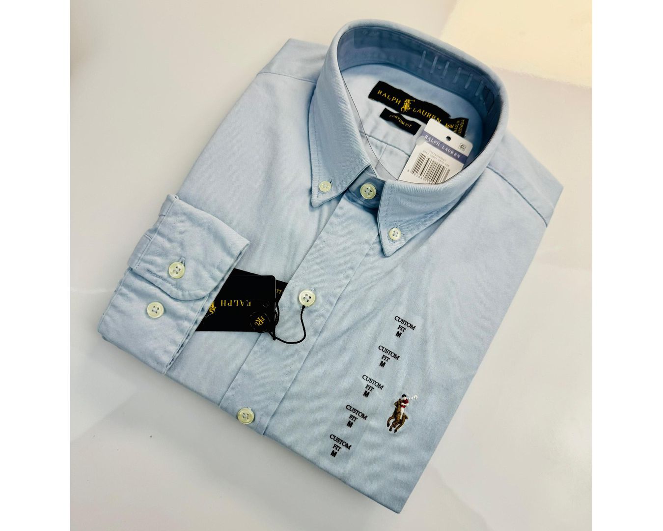 Camisa Social Ralph Lauren Oxford Tinturado - Azul 
