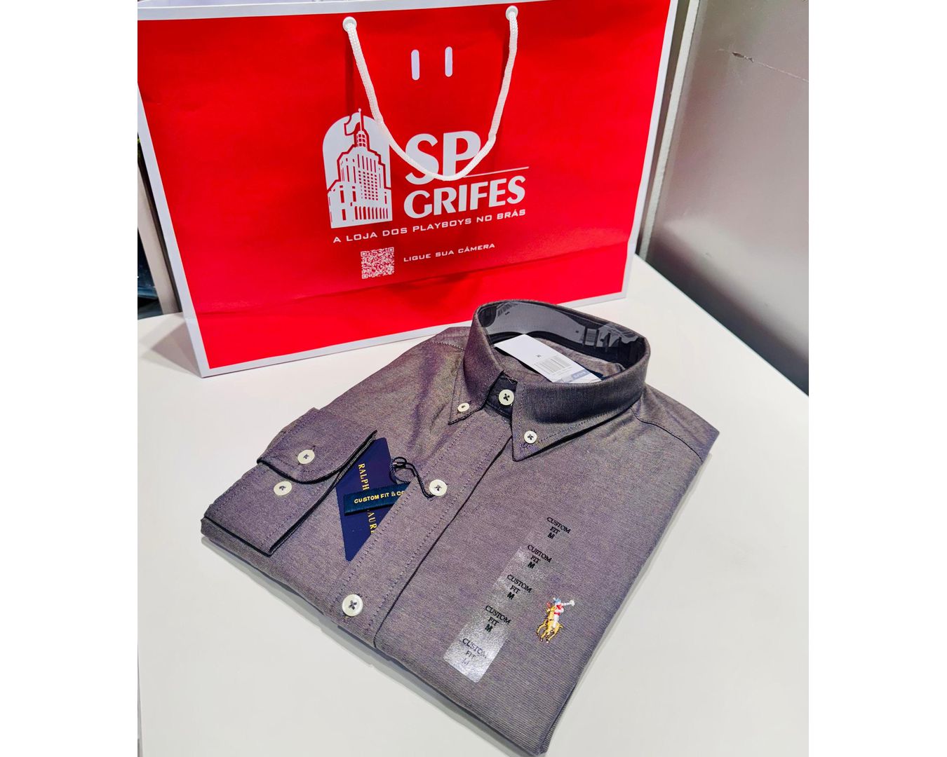 Camisa Social Ralph Lauren Oxford 