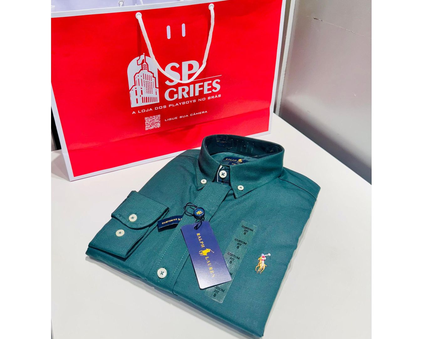 Camisa Social Ralph Lauren Oxford 