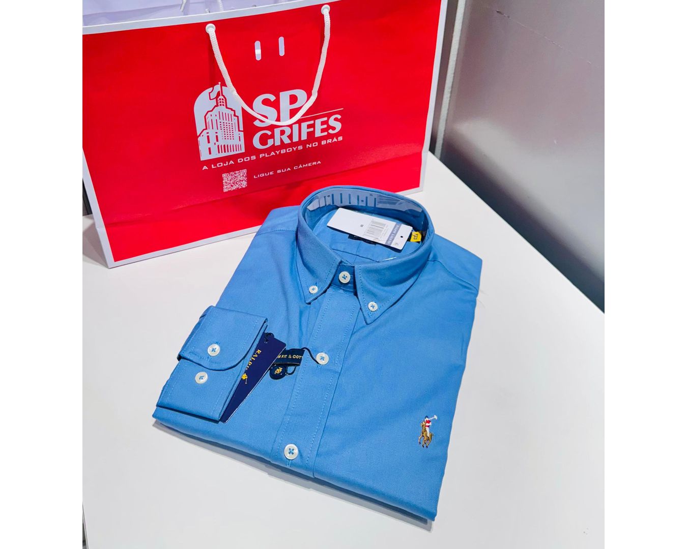 Camisa Social Ralph Lauren Oxford 