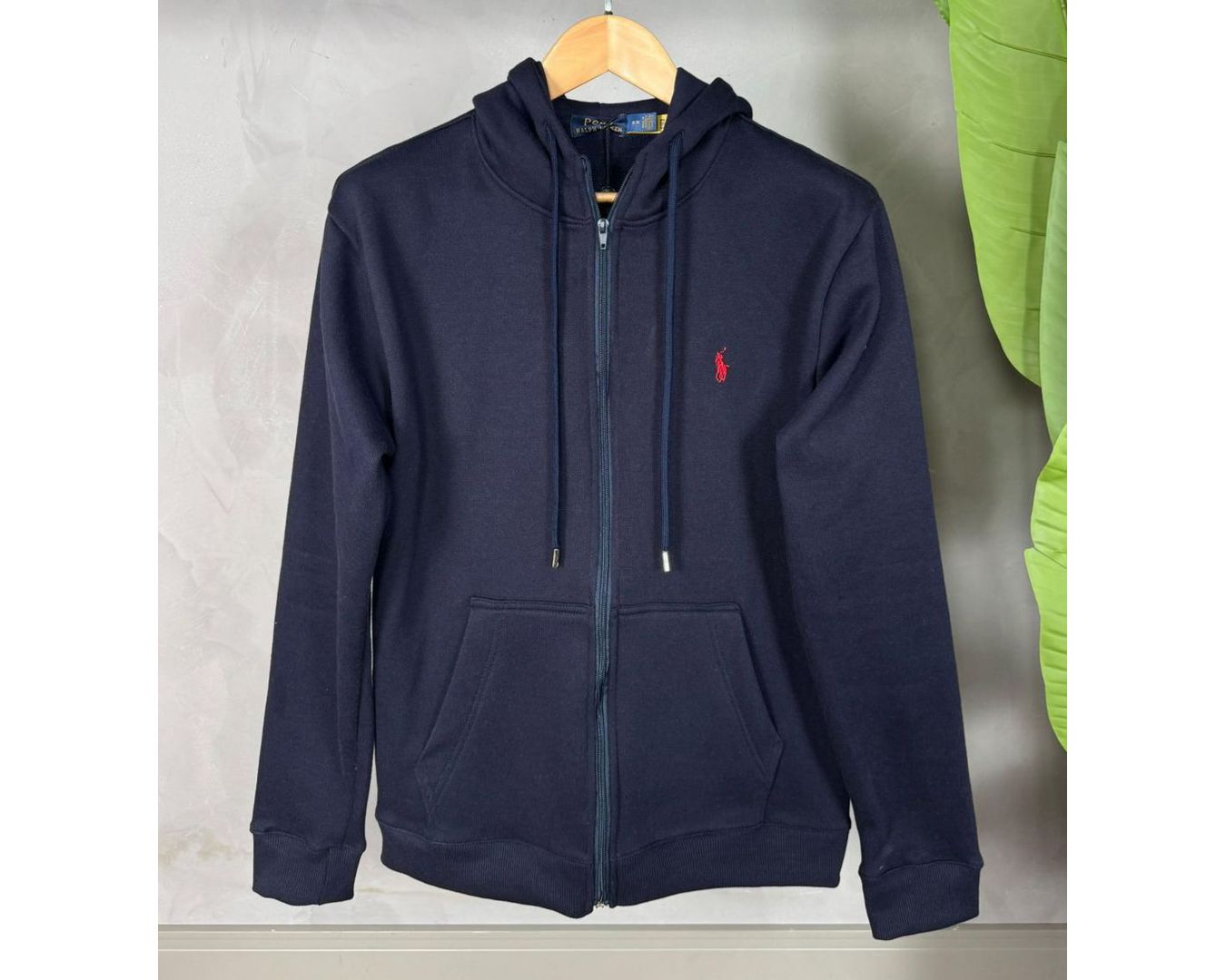 Moletom Ralph Lauren Marinho - Com Ziper 