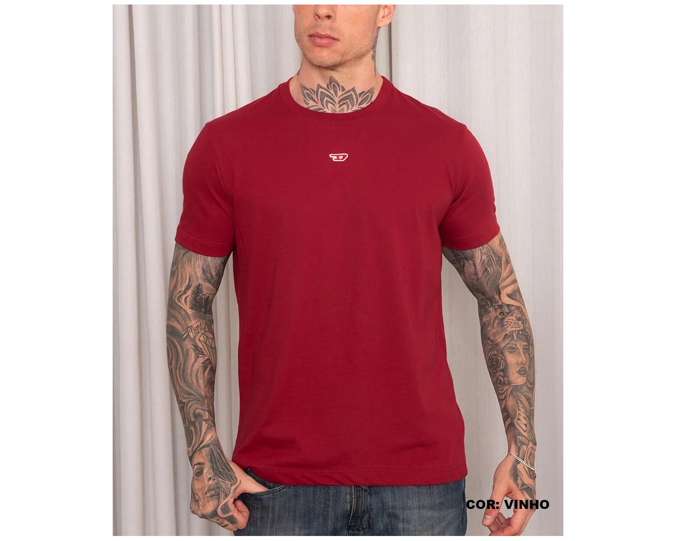 Camiseta Diesel - Vinho