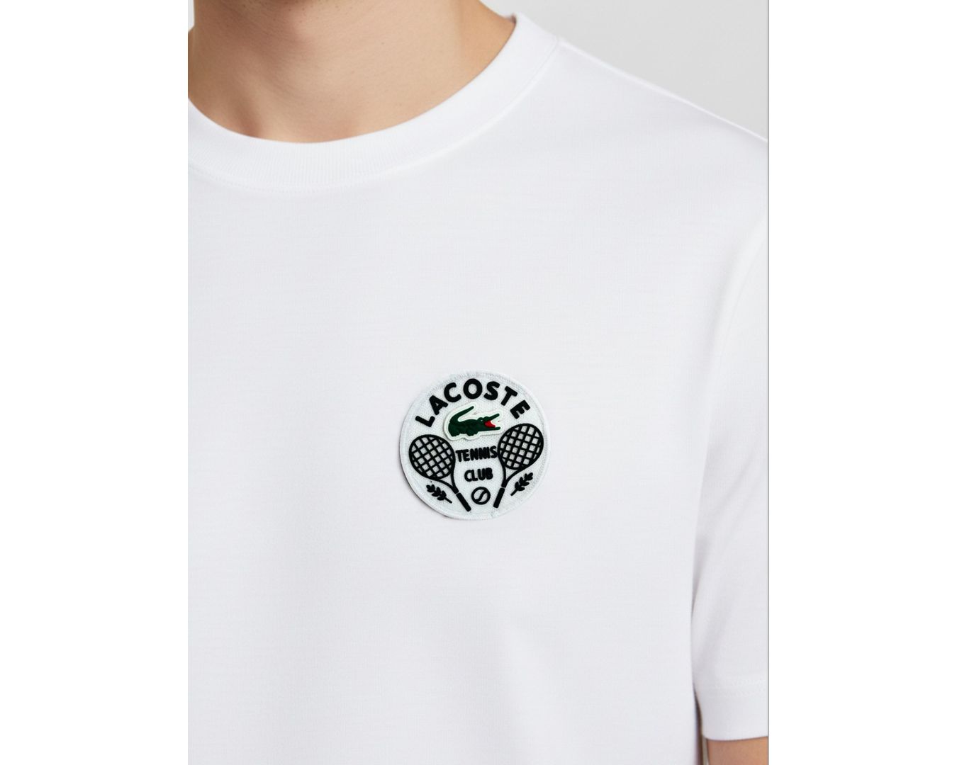Camiseta Lacoste - Branca - Chinesa 
