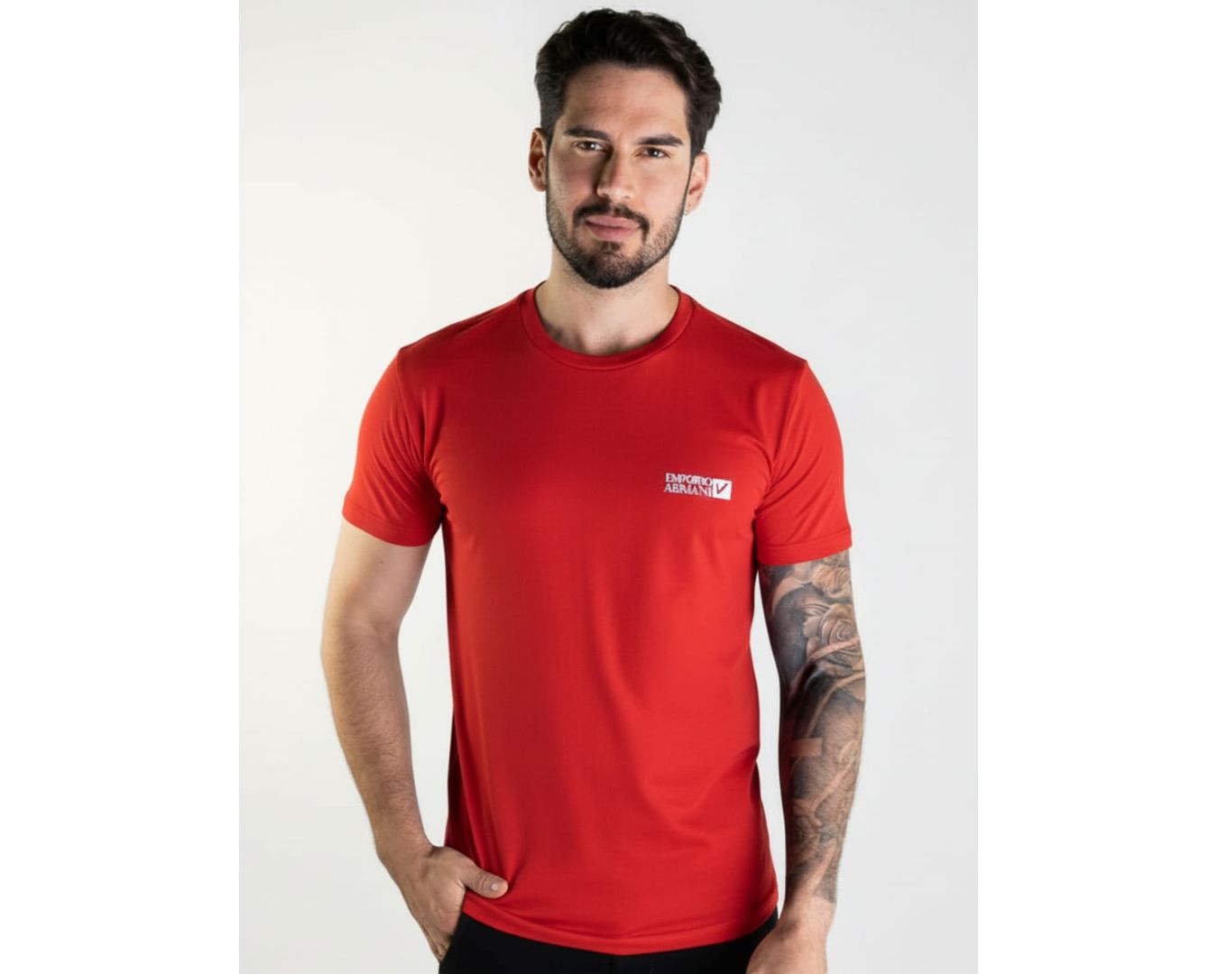 Camiseta Básica Armani - Vermelho - Egipcia