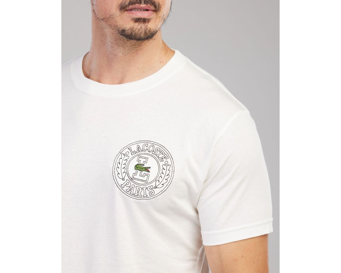 Camiseta Lacoste Branca Básica 