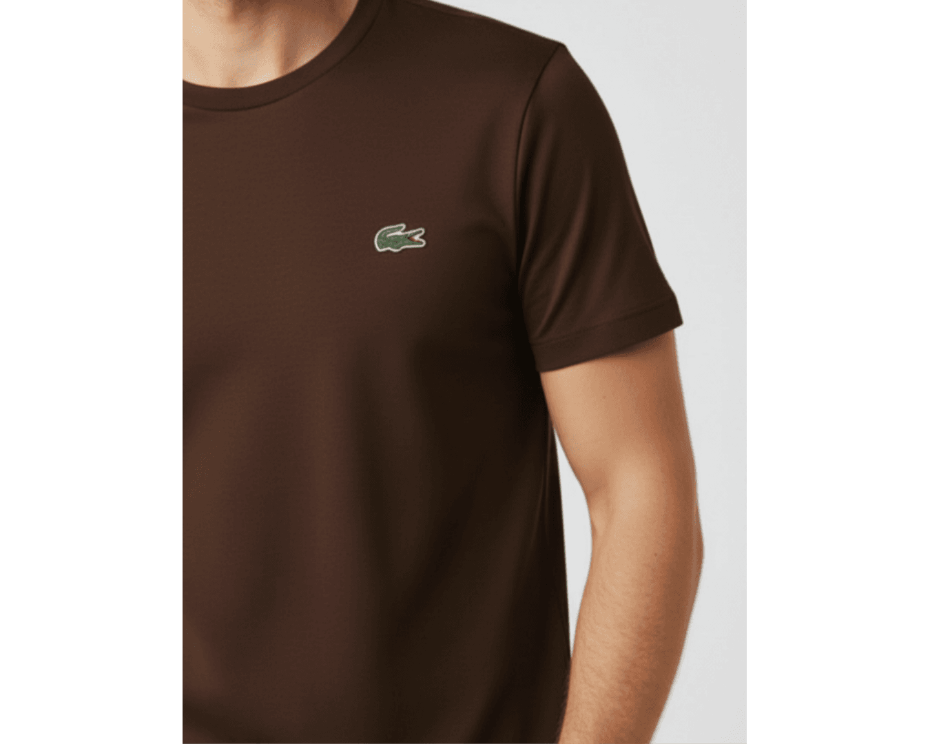 Camiseta Lacoste Original - Marrom
