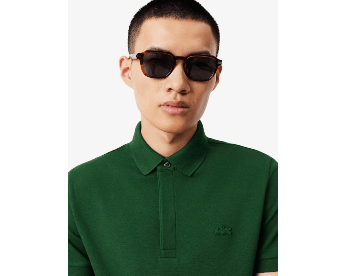 Polo Regular Fit Paris em Piqué Stretch Original Importada - Verde Musgo