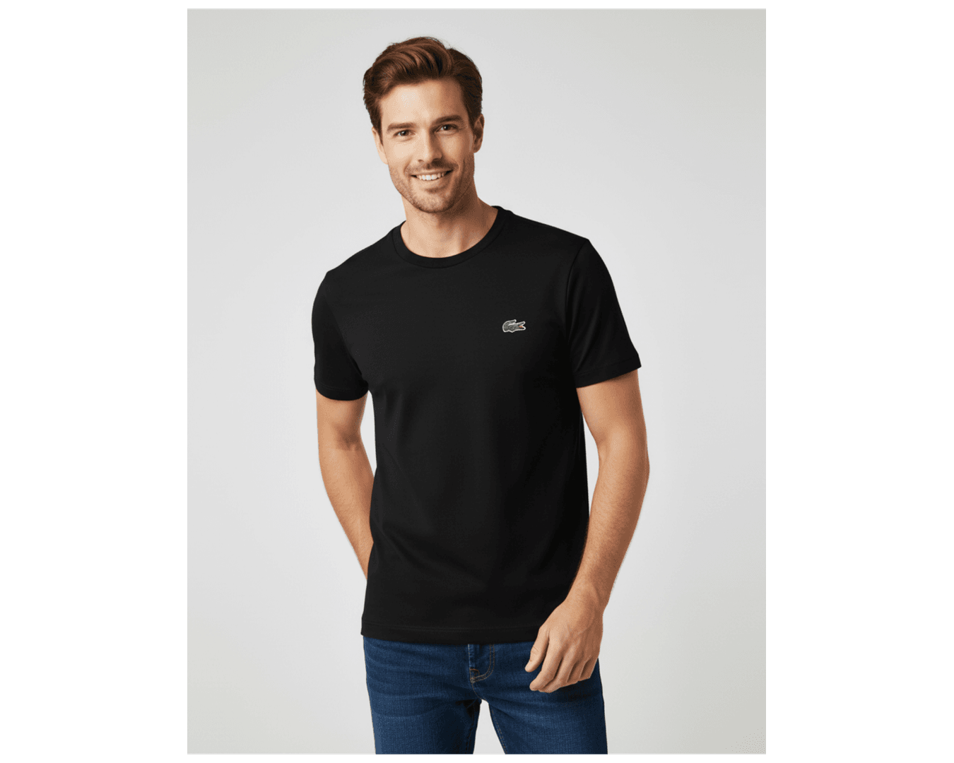 Camiseta Lacoste - Preta - Egípcia 