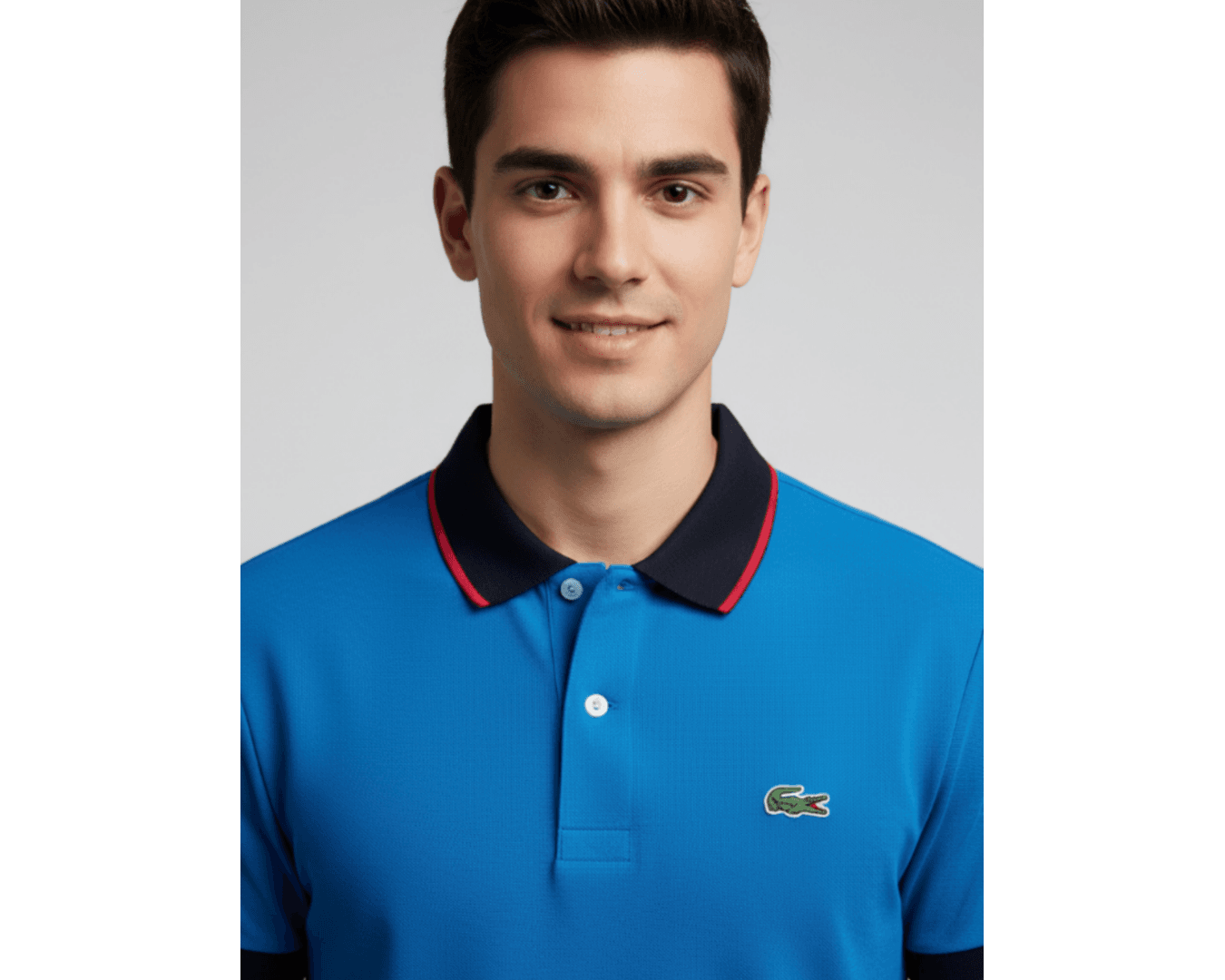 Gola Polo Lacoste Diferenciada Importada - Azul 