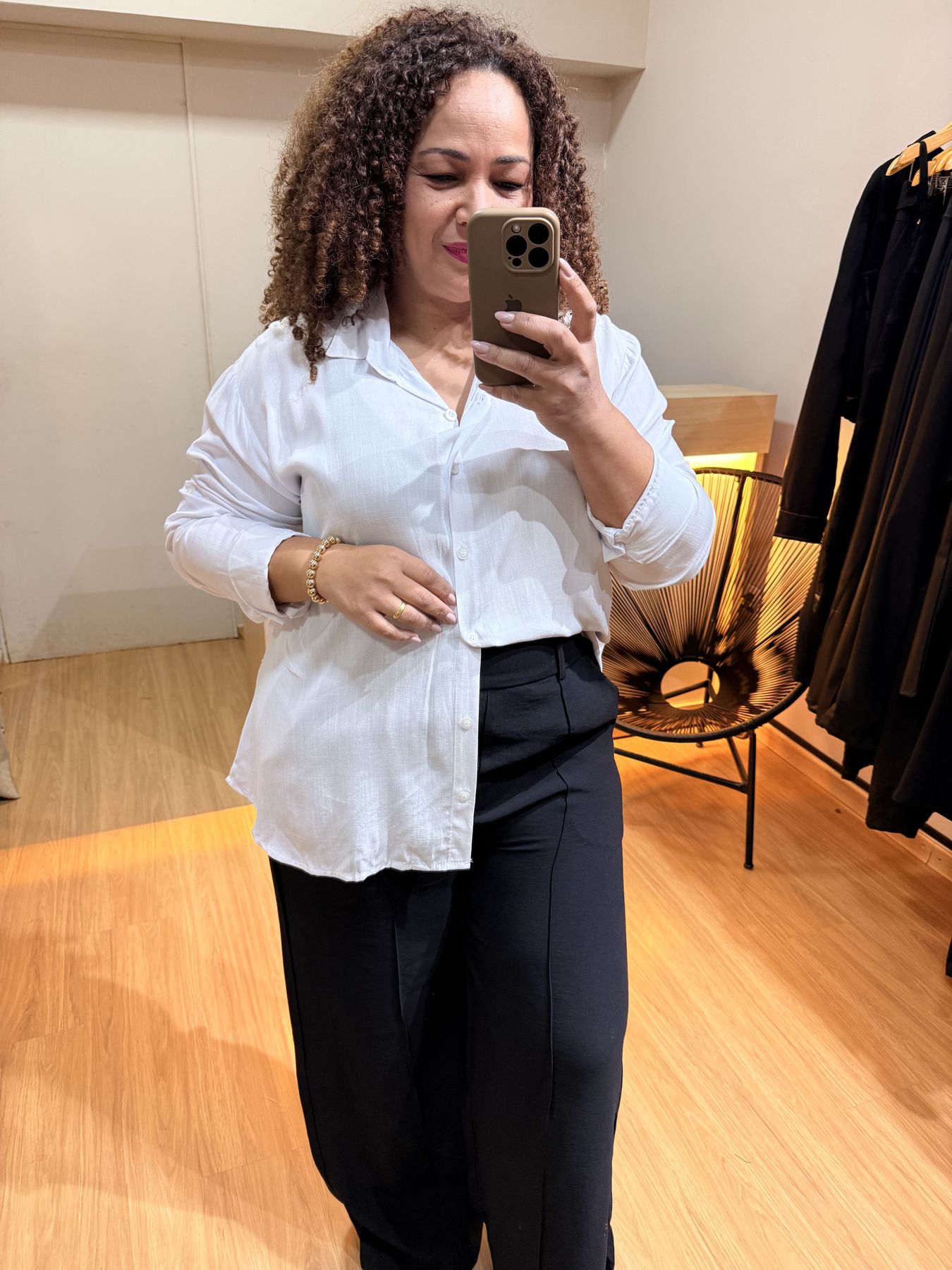 CAMISA LARISSA - BRANCA - Di Miranda Curvy