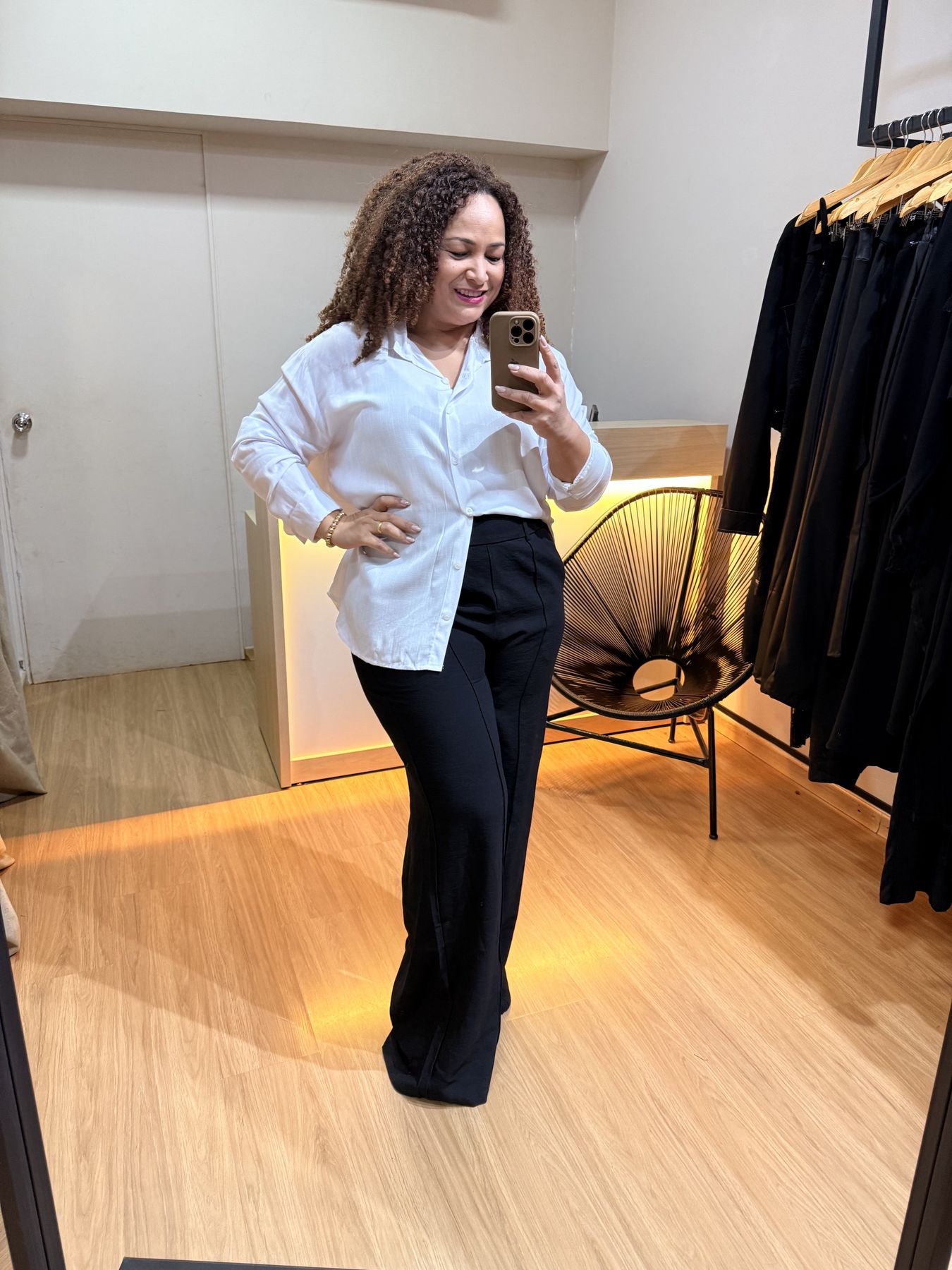 CALÇA FLAVIA PANTALONA - PRETA - Di Miranda Curvy