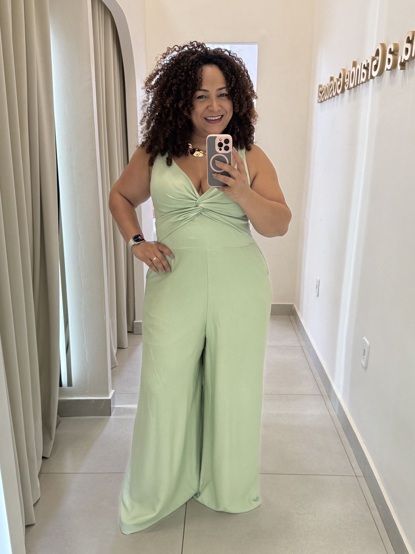 MACACÃO LONGO - VERDE - Di Miranda Curvy