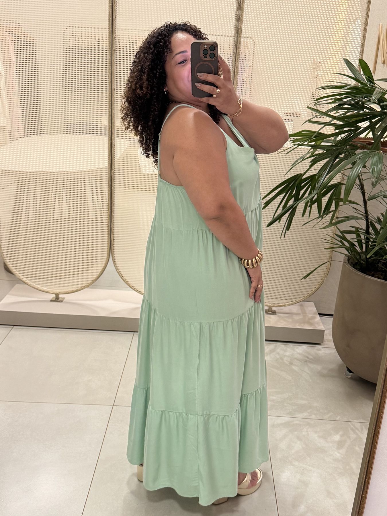 VESTIDO YARA - VERDE - Di Miranda Curvy