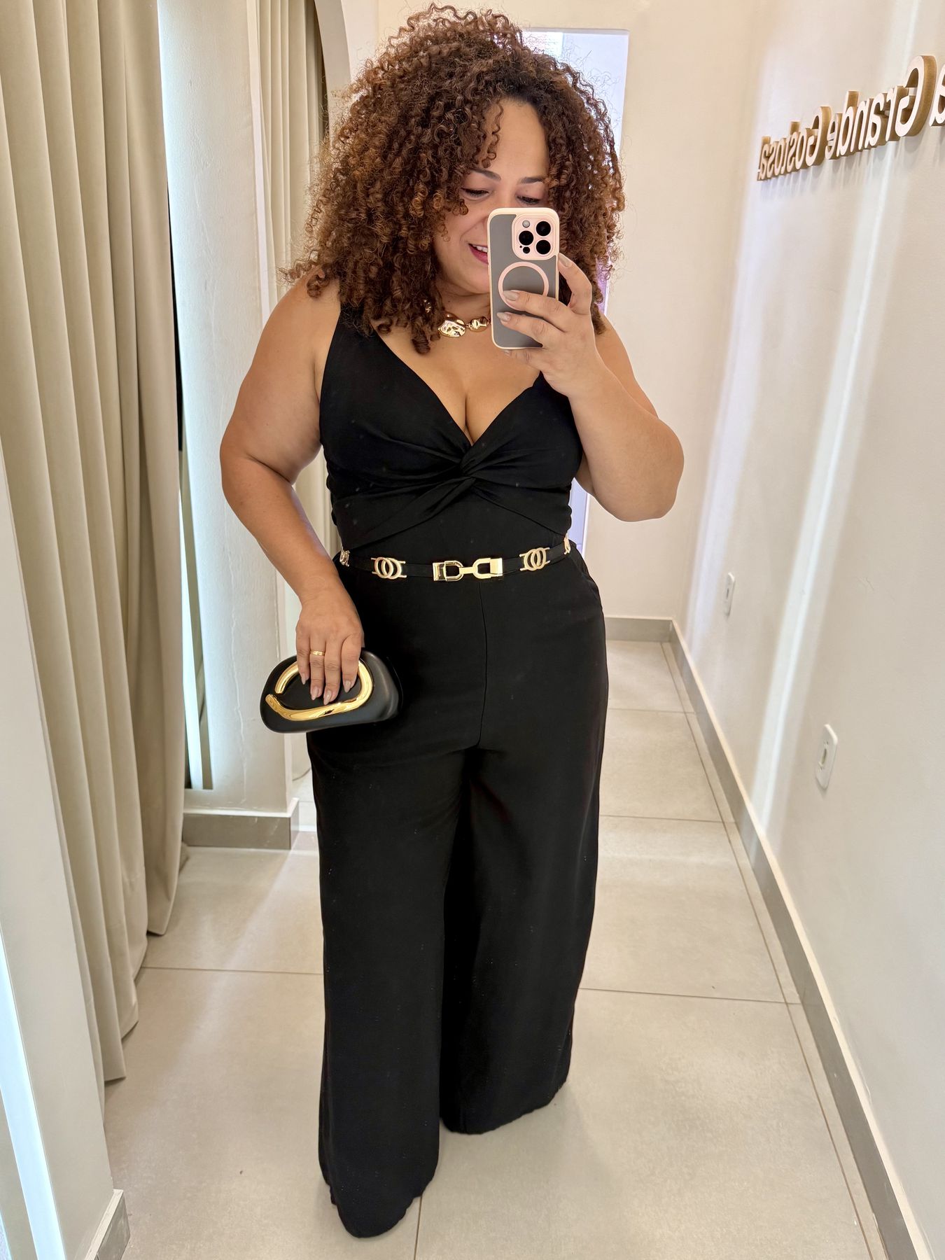 MACACÃO LONGO - PRETO - Di Miranda Curvy