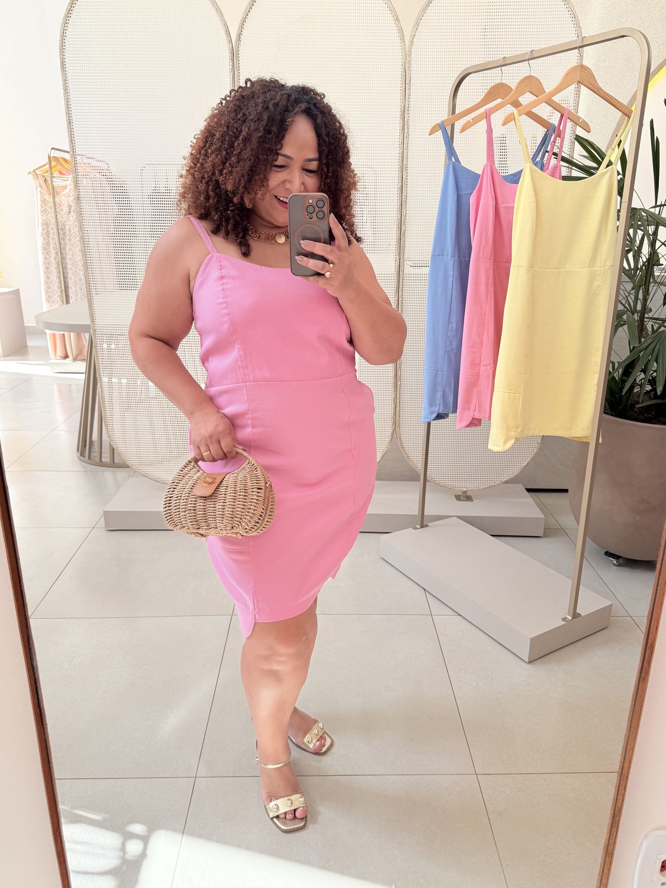 VESTIDO OLÍVIA - ROSA - Di Miranda Curvy