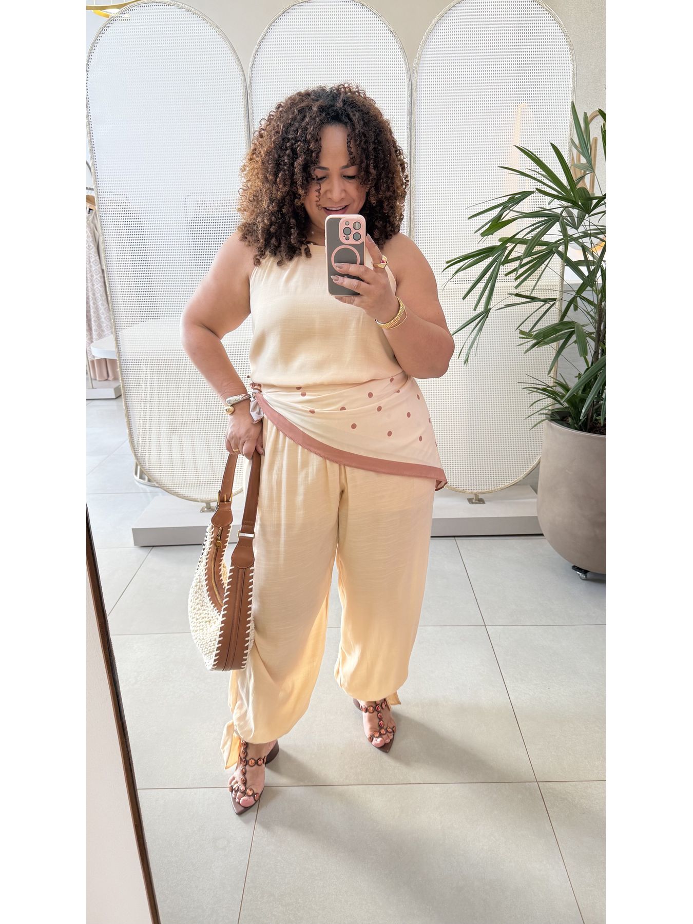 CALÇA ALADIM AREIA - DIVAS VOGA - Di Miranda Curvy