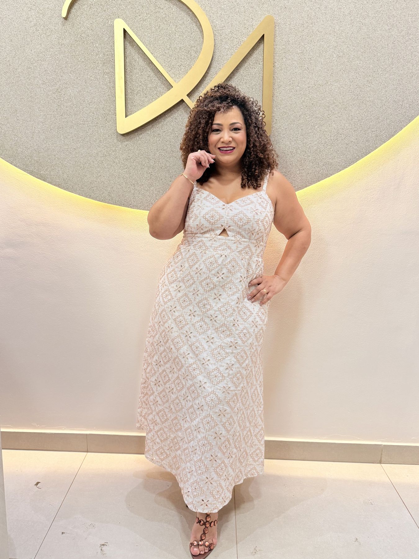 VESTIDO MIDI EM LESE - DIVAS VOGA - Di Miranda Curvy