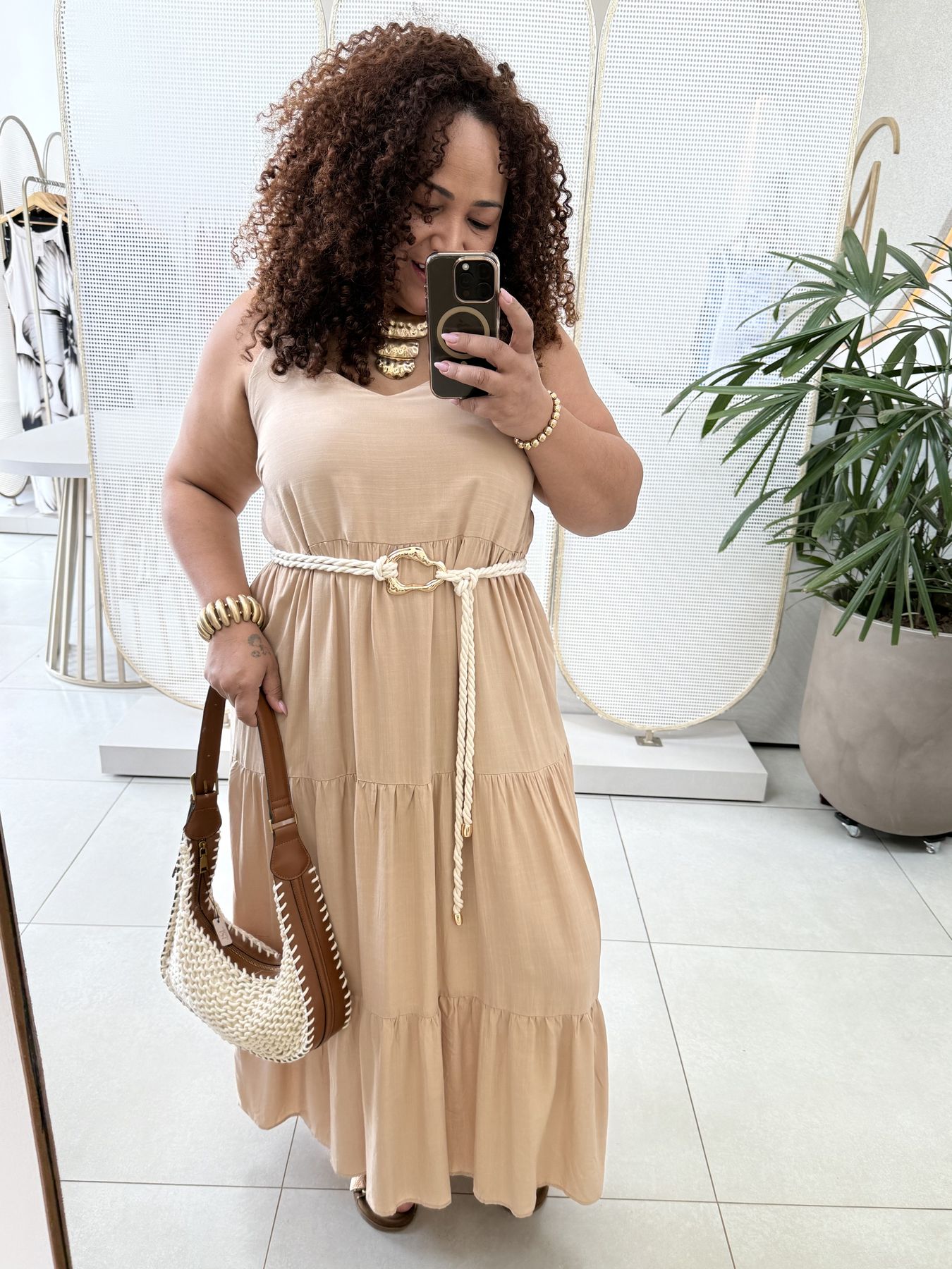VESTIDO YARA - NUDE - Di Miranda Curvy