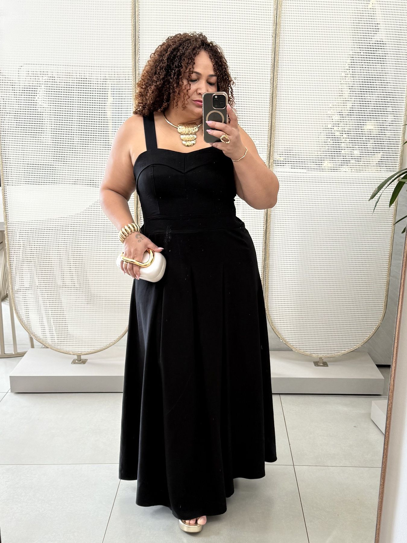 VESTIDO VALENTINA - PRETO - Di Miranda Curvy