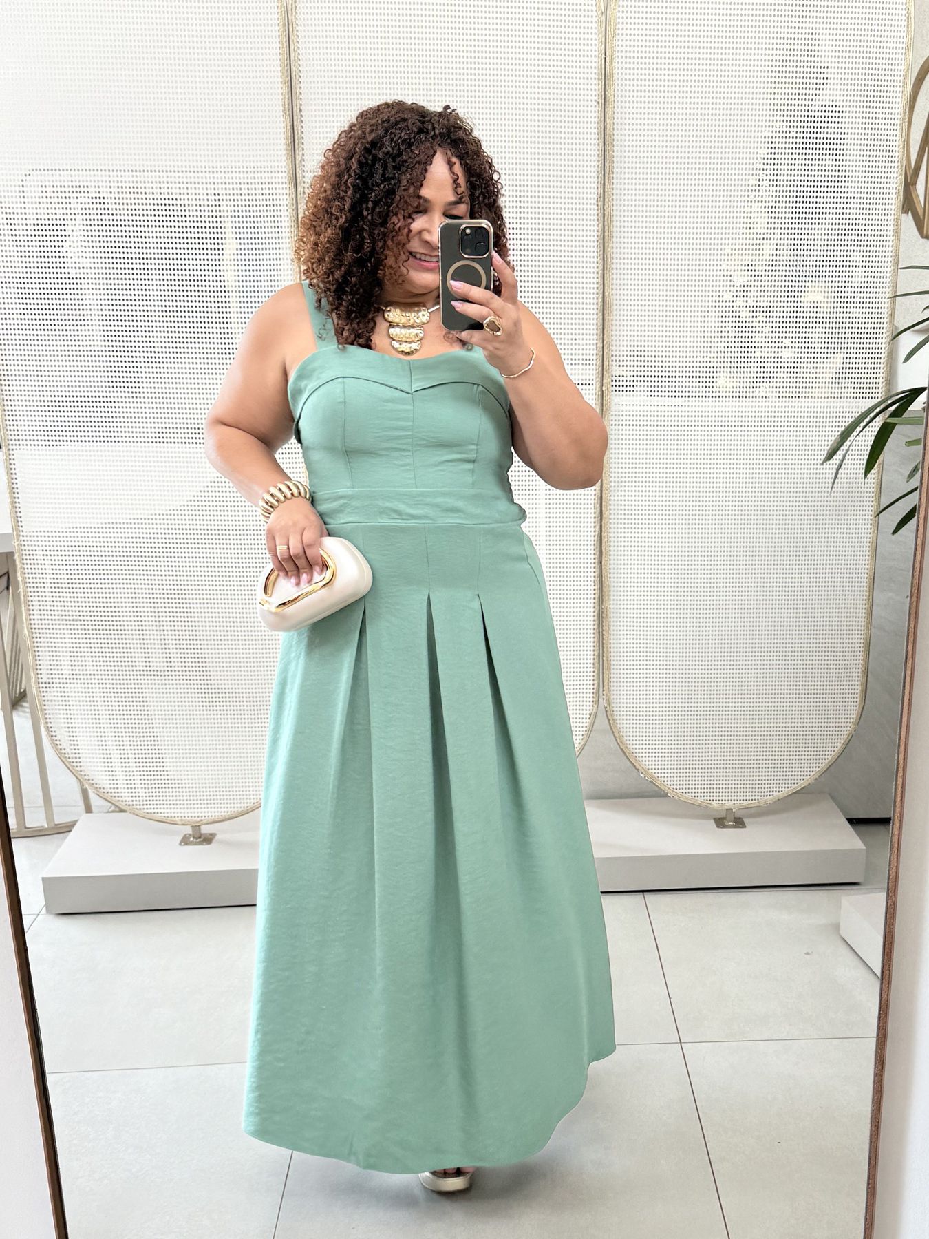 VESTIDO VALENTINA - VERDE - Di Miranda Curvy