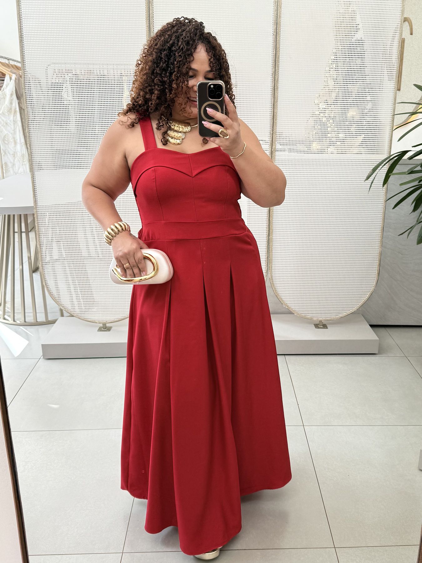 VESTIDO VALENTINA - VERMELHO - Di Miranda Curvy