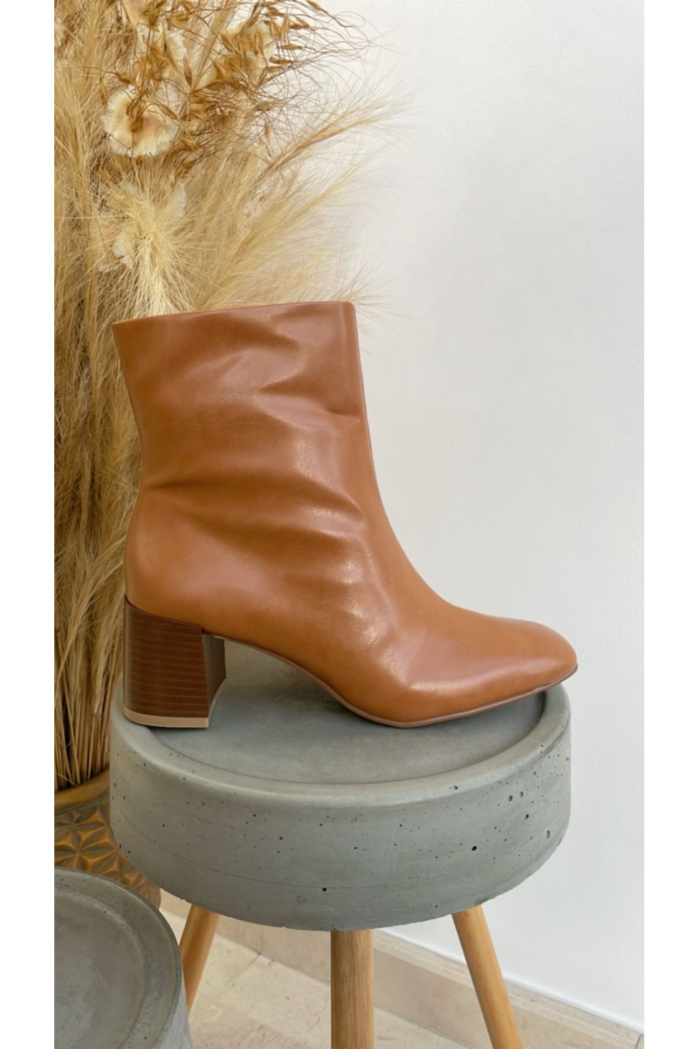 Bota Sabine Caramelo Fachete 