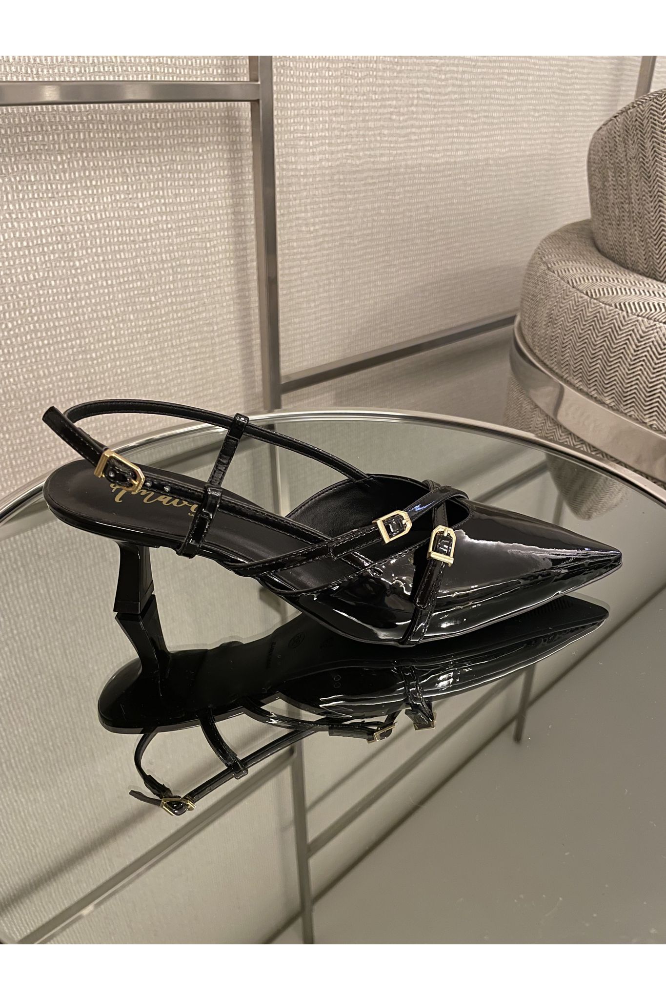 Slingback Dulce Preto