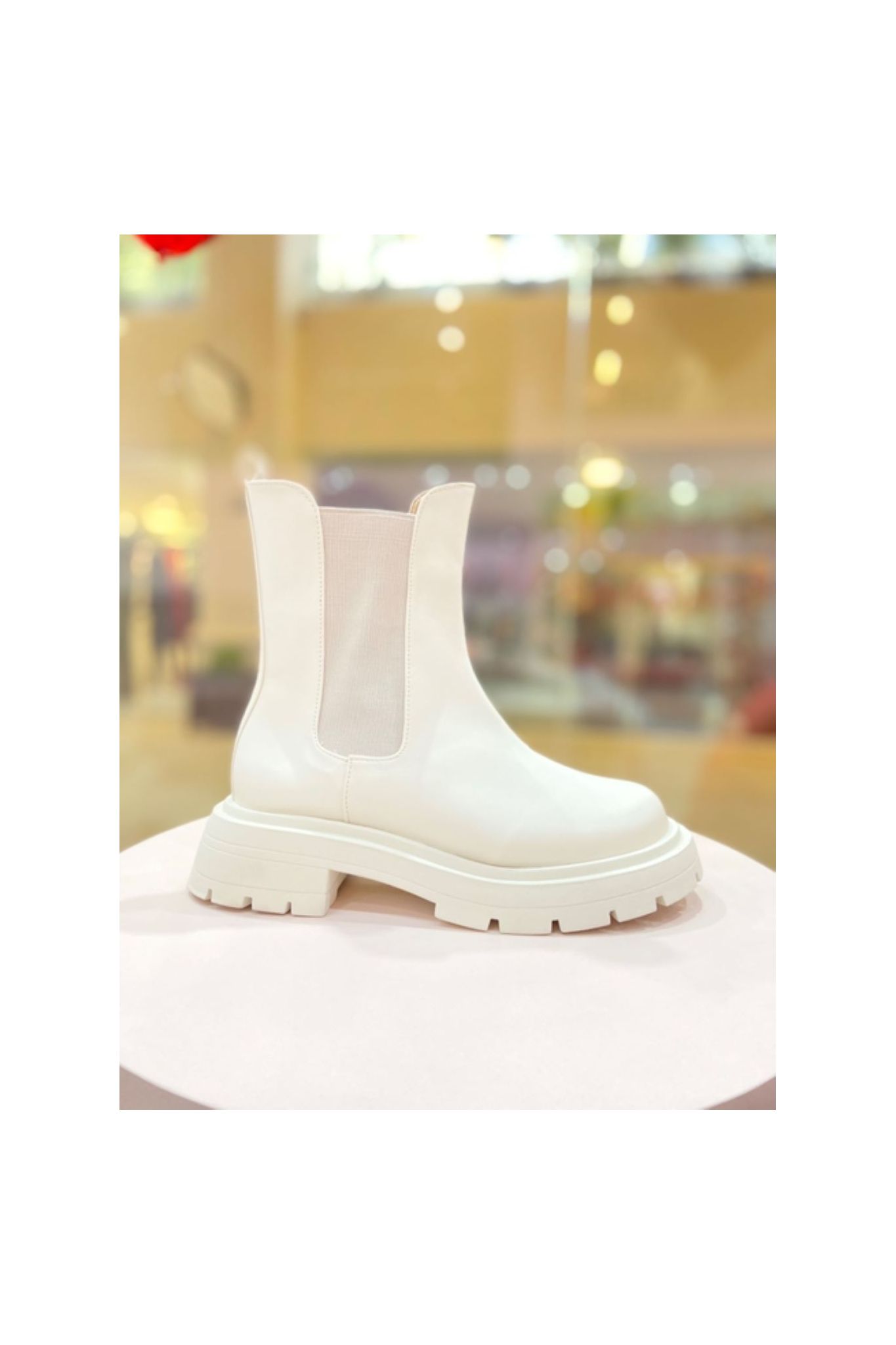 Coturno Aura Off White - PRODUTO RECUPERADO