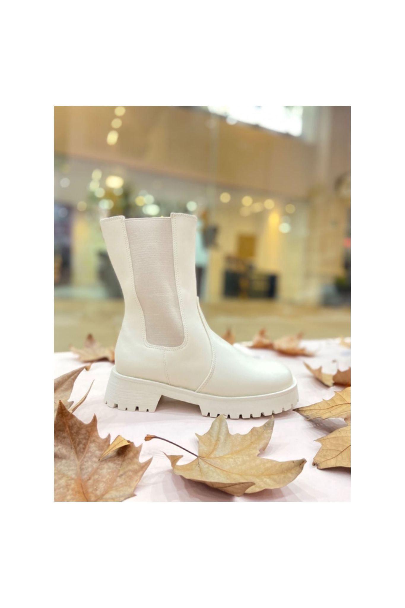 Coturno Blair Off White - PRODUTO RECUPERADO