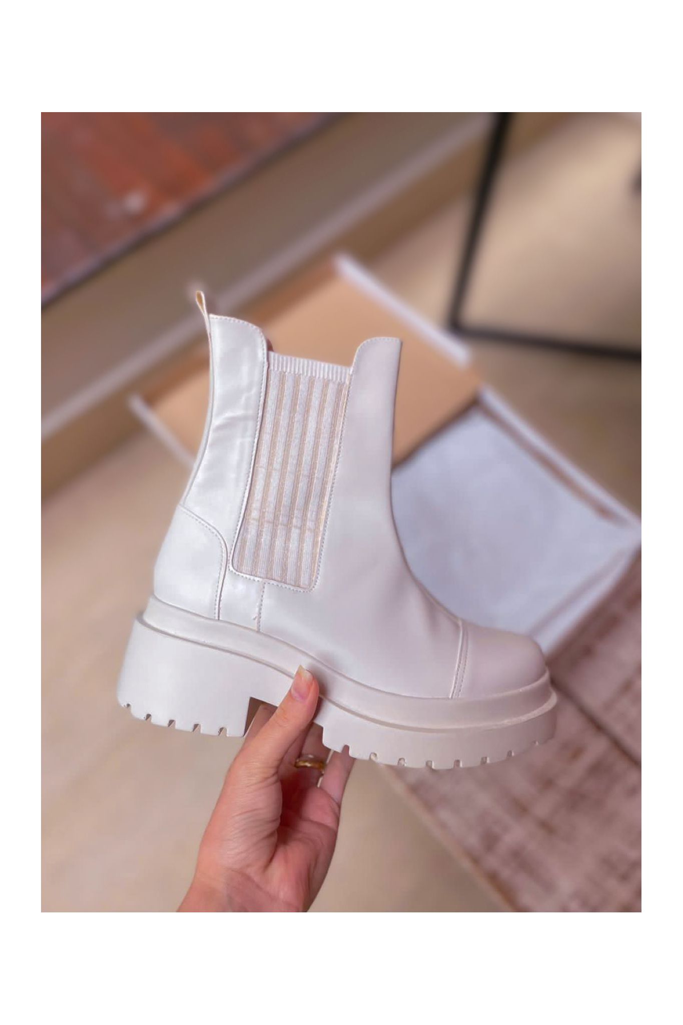 Coturno Valen Off White