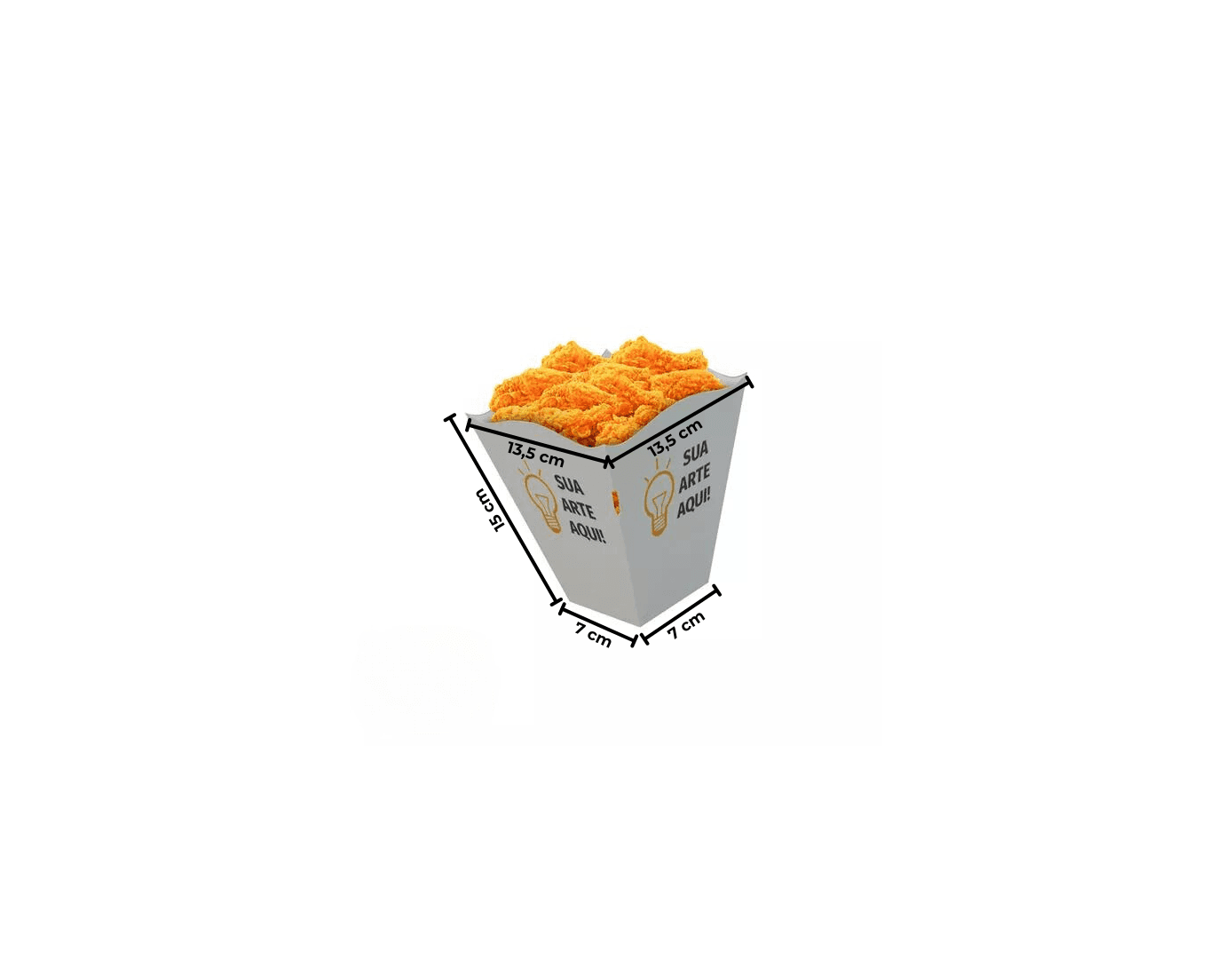 BOX FRANGO FRITO PERSONALIZADO | CaixaMix Embalagens