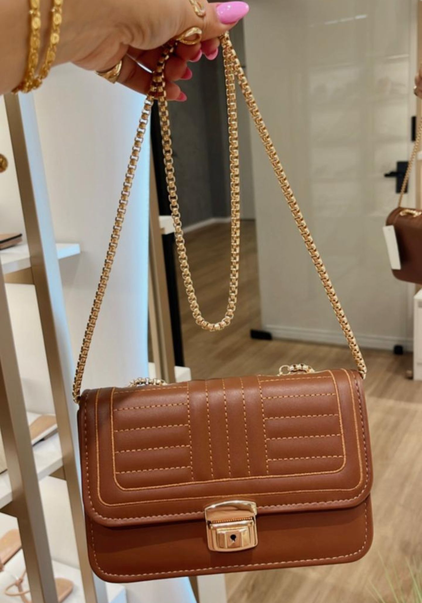 Bolsa Corrente Marrom