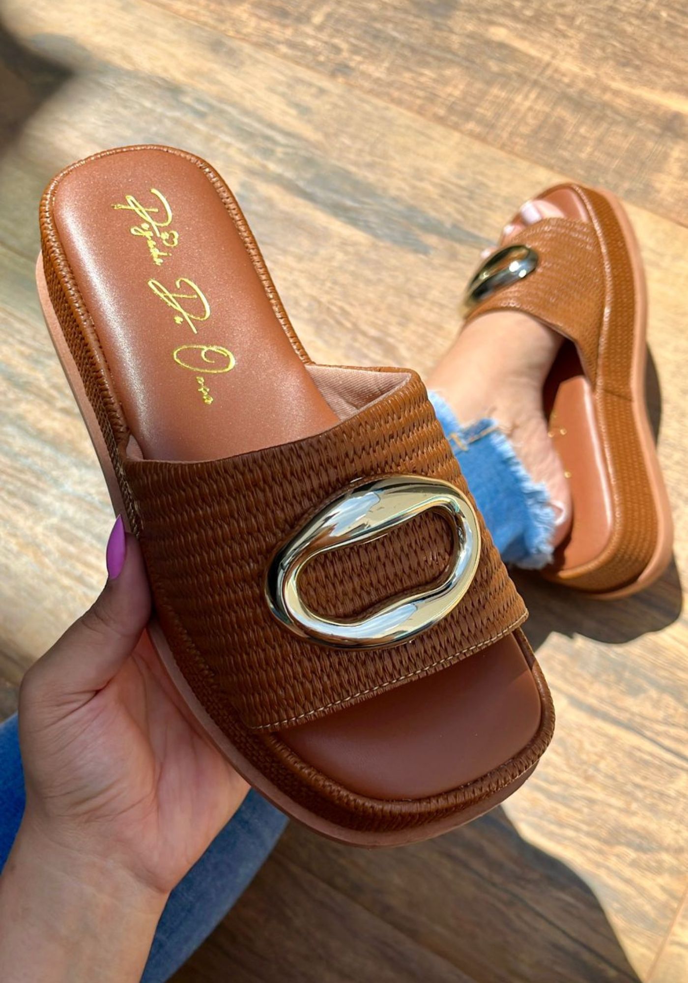 Flat Clara Caramelo - PEGADA DA ONÇA 