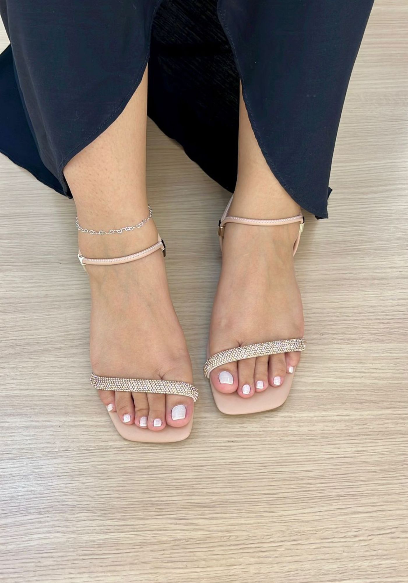 Rasteira Mia Nude - PEGADA DA ONÇA 