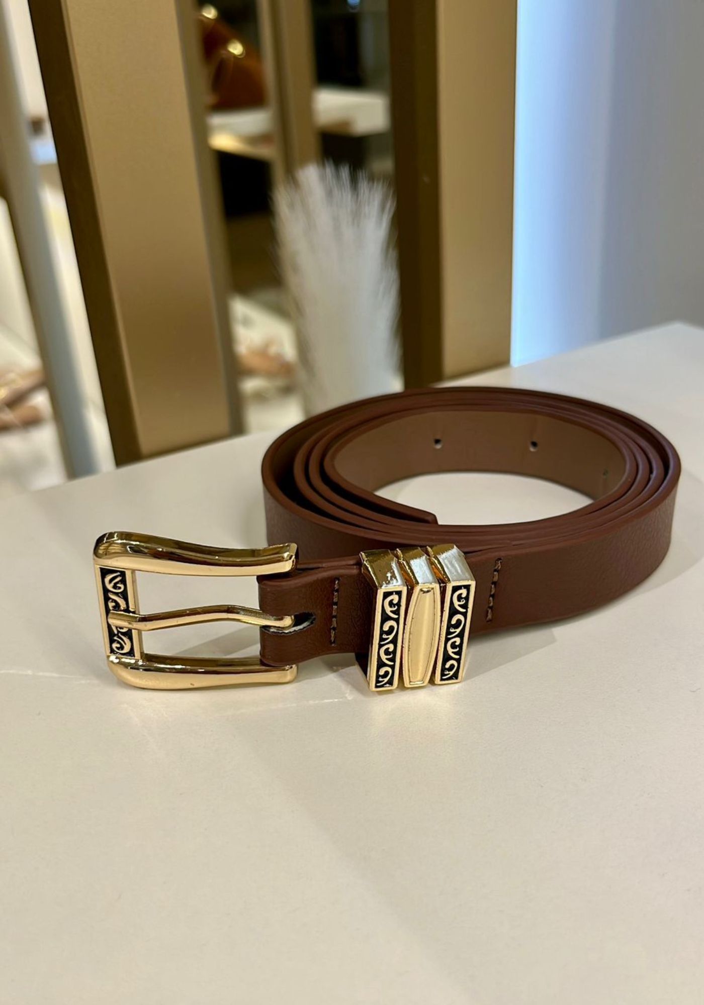 Cinto Marrom Café - PEGADA DA ONÇA 