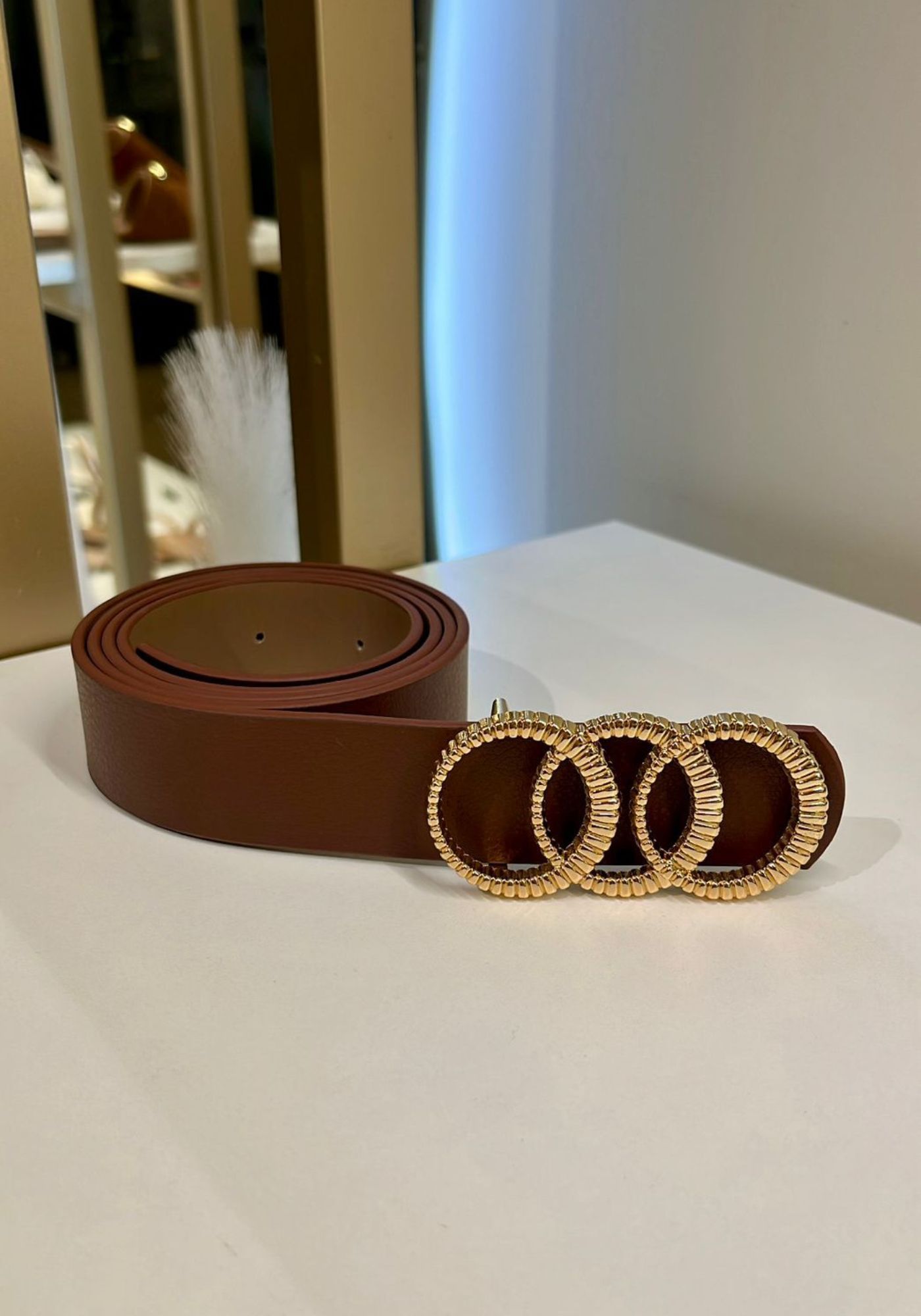 Cinto Marrom Café - PEGADA DA ONÇA 