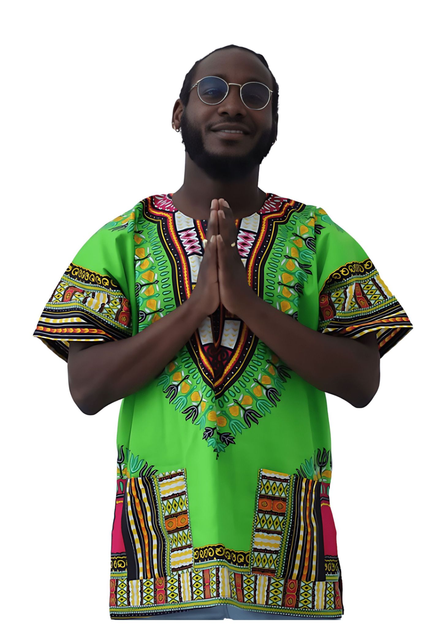 Bata Africana Dashiki Verde