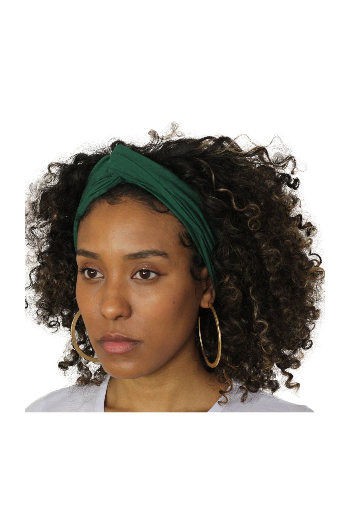 Turbante Africano Liso Verde Escuro