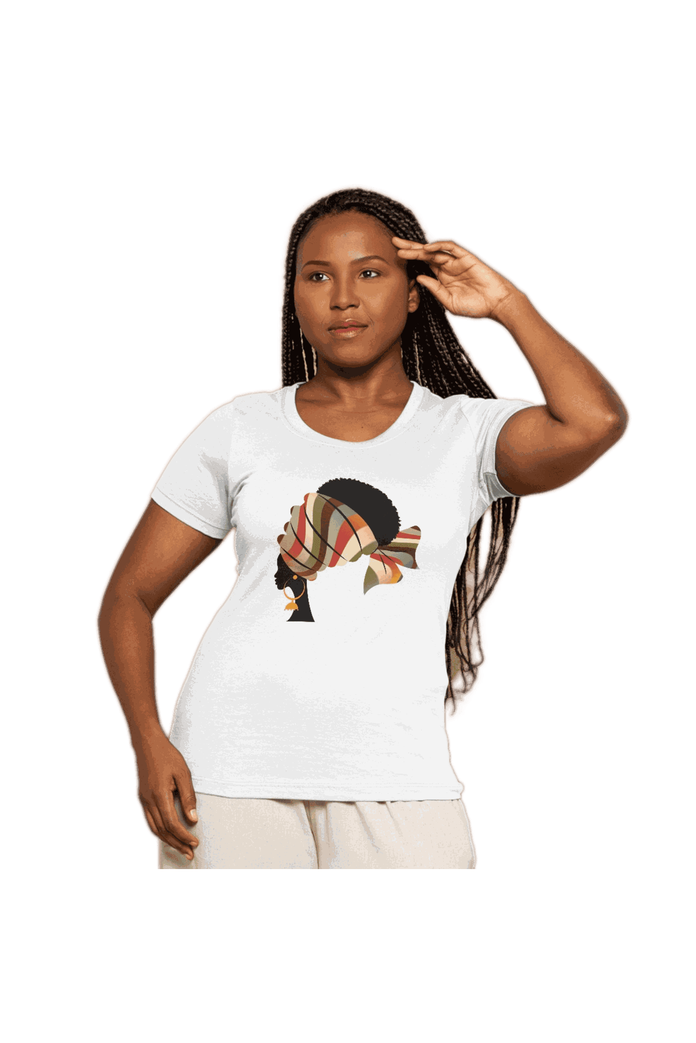 Camiseta Menina Rainha Negra Turbante