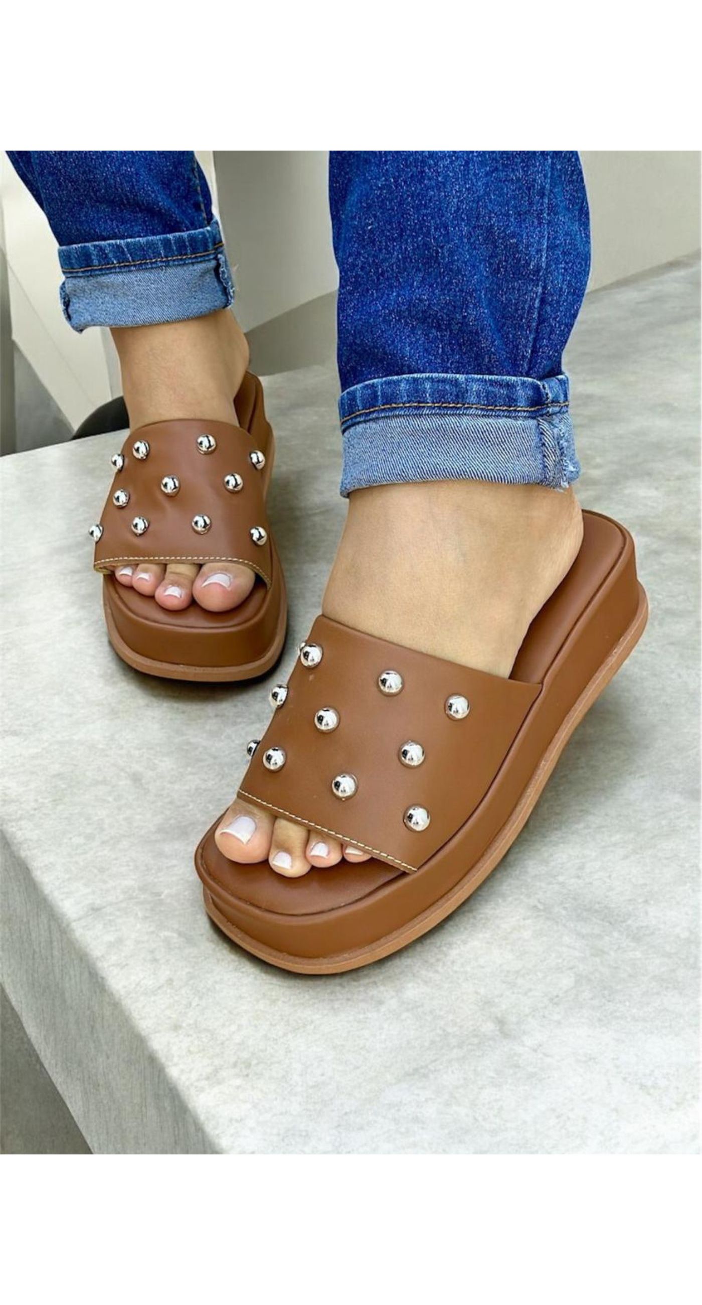 Flat Caramelo - 025-Caramelo - Atacado Pegada Da Onça