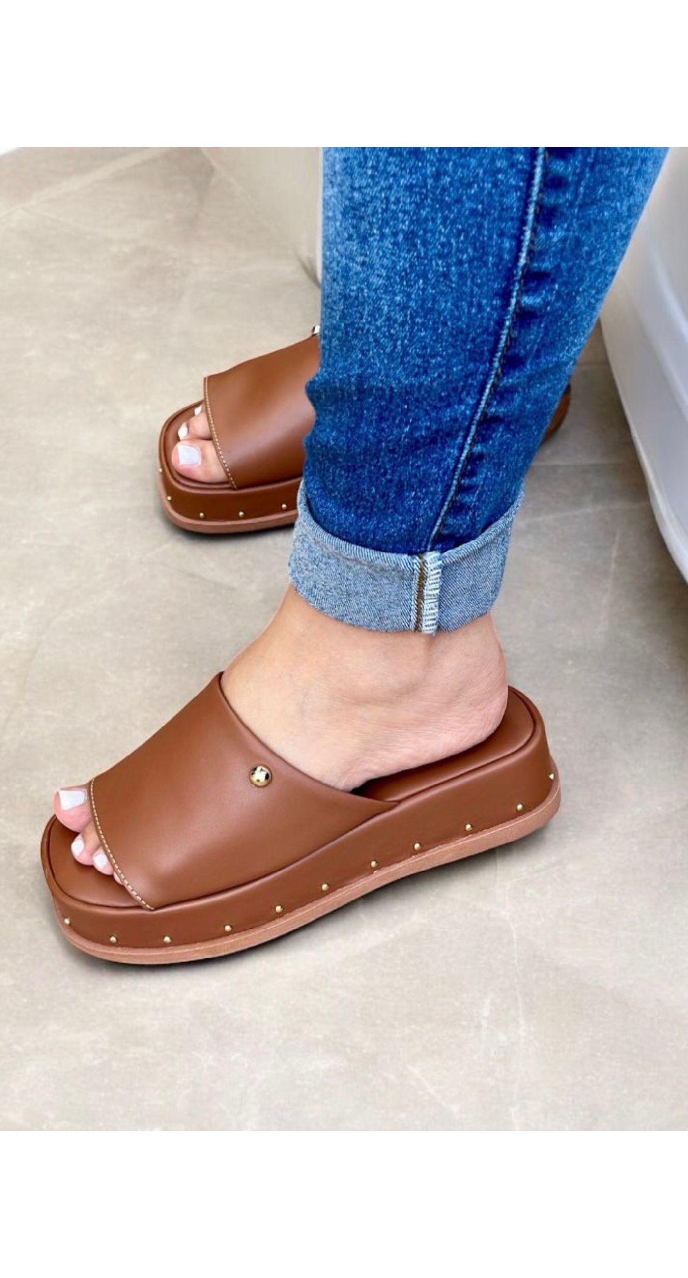 Flat Caramelo - 029-Caramelo - Atacado Pegada Da Onça