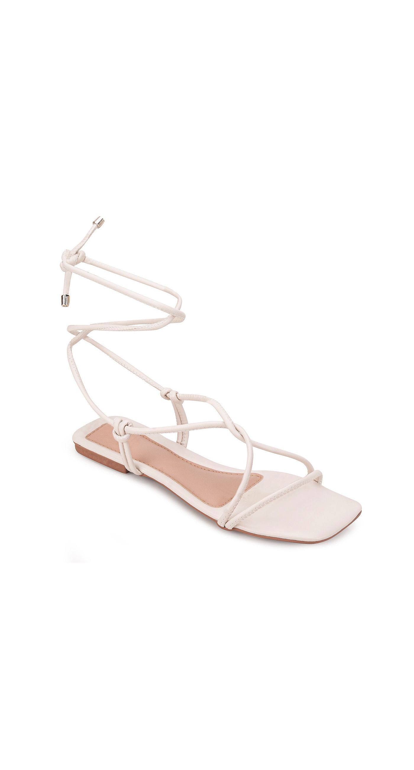 Sandália Rasteira Off White - 3590 - Atacado Pegada Da Onça