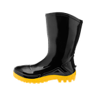MARLUVAS BOTA PVC C/FORRO PRETA C/ BARRA SOLADO AM. 38
