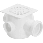 PLASTUBOS CAIXA SIFONADA QUAD BRANCA 100X100X50