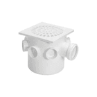PLASTUBOS CAIXA SIFONADA QUAD BRANCA 150X150X50