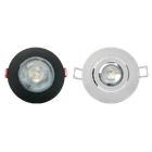 AVANT SPOT SUPIMPA REDONDO PRETO 5W X 3000K BIV. (LUZ AMARELA)