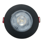 AVANT SPOT SUPIMPA REDONDO PRETO 5W X 3000K BIV. (LUZ AMARELA)