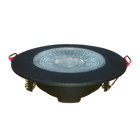 AVANT SPOT SUPIMPA REDONDO PRETO 5W X 3000K BIV. (LUZ AMARELA)